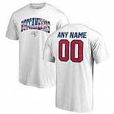 Men's Customized Tampa Bay Buccaneers NFL Pro Line by Fanatics Branded Any Name & Number Banner Wave T-Shirt White,baseball caps,new era cap wholesale,wholesale hats